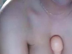 Blowjob ja titjob kuuma busty amatööri blondi