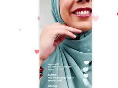 Creampie My Big Tits Hijab madrastra en la transmisión en vivo