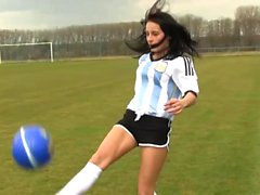 Sexy soccer babe likes to masturbate