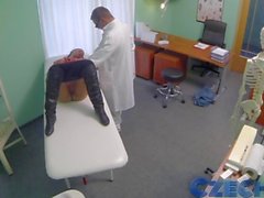 Czech Doctor intimately examines a married woman