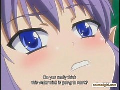 Pregnant anime with bigboobs caught and drilled by tentacles