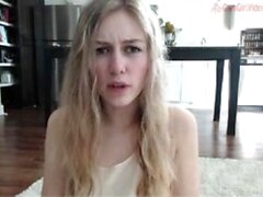 Сексуальная любительская горячая блондинка подростка шоу веб -камера