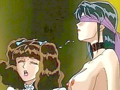 Fångats hentai threesome varm slick
