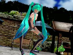 MMD miku spielt einen mit Dildo