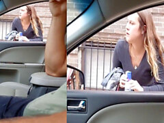 Street Hooker, BBW Sexe anal de voiture en plein air