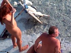 Sexy Brazilian MILF Slut Sucks Cocks at The Beach