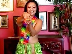 MILFs atractiva de Hawai de danza del hula y el Squirting el coño