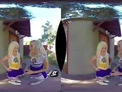 Dreier mit 2 Cheerleaders! (VR)