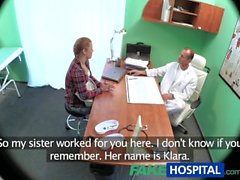 FakeHospital Красивый рыжий прописывают петуха ее врачом