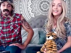 Camsoda - Petite blonde in parody porno gets eaten out