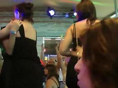 Sexy sluts at a party get fucked