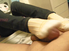 Footjob chinês, footjob, 足 j