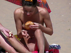 Praia de nudismo fêmeas Mirone Aficionados escondido Cam Video