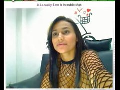 Kolumbianische sexy Diana Spice in Webcam