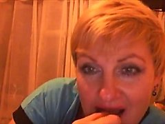 Hot 45 jahre Russisch reifen Larisa spielen in skype