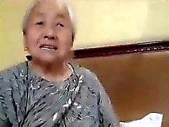 Chubby Japanese Granny Being Fucked