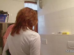 German HOT MILF in Lingerie get Hard Fuck by Stranger