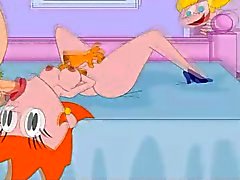 Dexter and Fam Guy cartoon heroes blowjob porn scenes