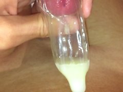 Filling another condom