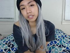 Anal asiática jovem grávida masturbate