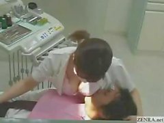 Jerking off at the Japanese dentist office