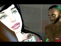 Fuck-love ccl adventures, 3d interracial, 3d anal