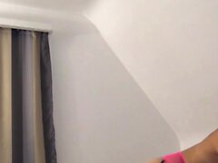 Blonde skinny petite teen with small tits get home creampie