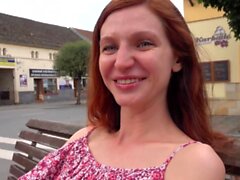 Lina #Public Orgasm #Redhead