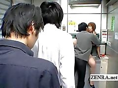 Bizarre Japanese post office offers busty oral sex ATM