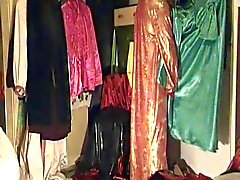 Franzi chat Samtmantel und orientalischen Kleid