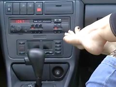 Pied Très Fétiche Tease en voiture ( WheelSex )