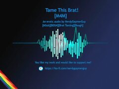 ¡Destaca a este mocoso! Audio erótico para hombres Bondage Brat Taming MSUB Rough
