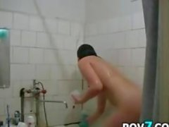 Amateur -Mädchen Haben des Sexs nach dem Duschen