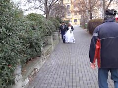 DEBT4k. Blond bride dragged into sex with loan