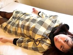 Japanese teen toys tight pussy before fucking