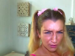 Pigtails Stepteen Blows во время POV Sex