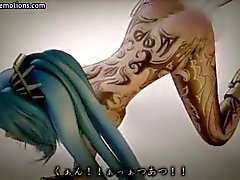 Anime L'eroina , di Tatted su e Godendo Angles