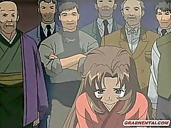 Japonya hentai kiz yakaladım ile acımasız bandi gangbanged