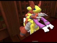 Guilmon acasalando com renamon 1