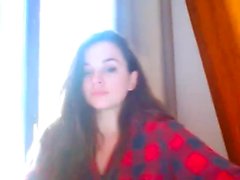 Sexy amadora 18 ano jovem grávida masturbação feminina em webcam