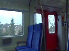 Real Public Train Blowjob Lena Loch