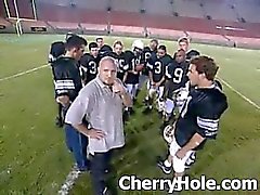 Football Team Gangbangs A Cheerleader - CherryHole
