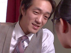 Japanese office, japanese boss, japanese wife boss anal office