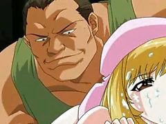 Incendiary blonde hentai babe getting fucked by a muscled stud