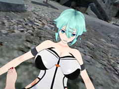 Sinon Futa Hentai, inverse POV Futa