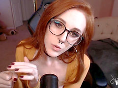 Petite pierced nipples, piercing, asmr whisper