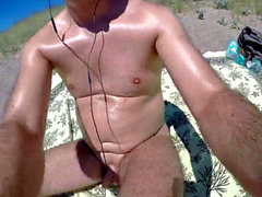 Daddy, naked outdoor, naked beach