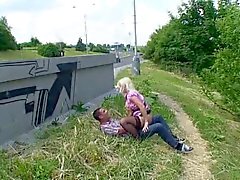 Blonde fuck in public Serbian - German