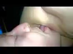 Licking wifes pussy