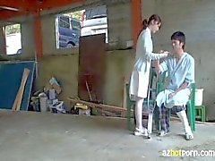 Infirmières Seduce patients atteints To Fuck Outdoors